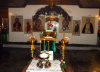 Богослужение накануне престольного праздника храма преподобного Серафима Саровского пгт. Лоухи